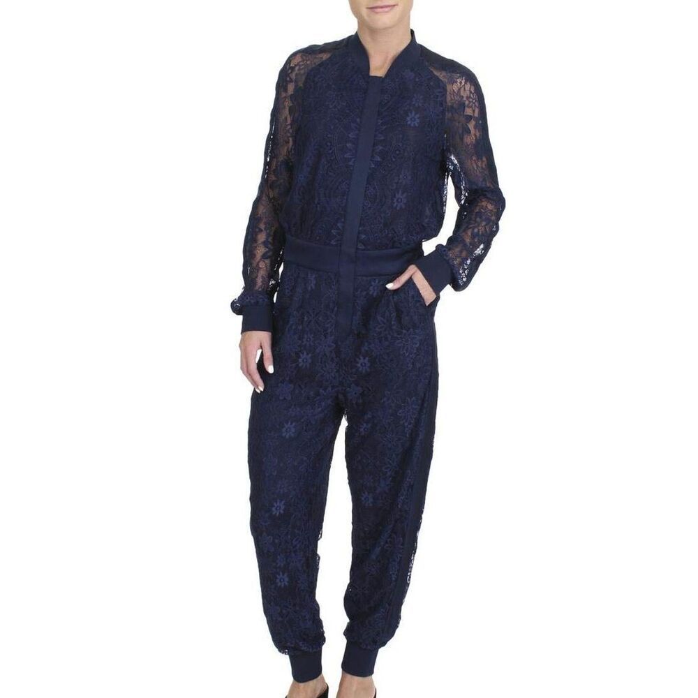 Juicy Couture‎ Jumpsuit Kendall Lace Navy Blue Small